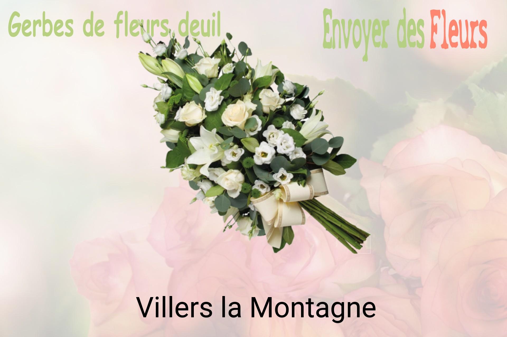 Gerbe de fleurs de deuil livrée à Villers-la-Montagne